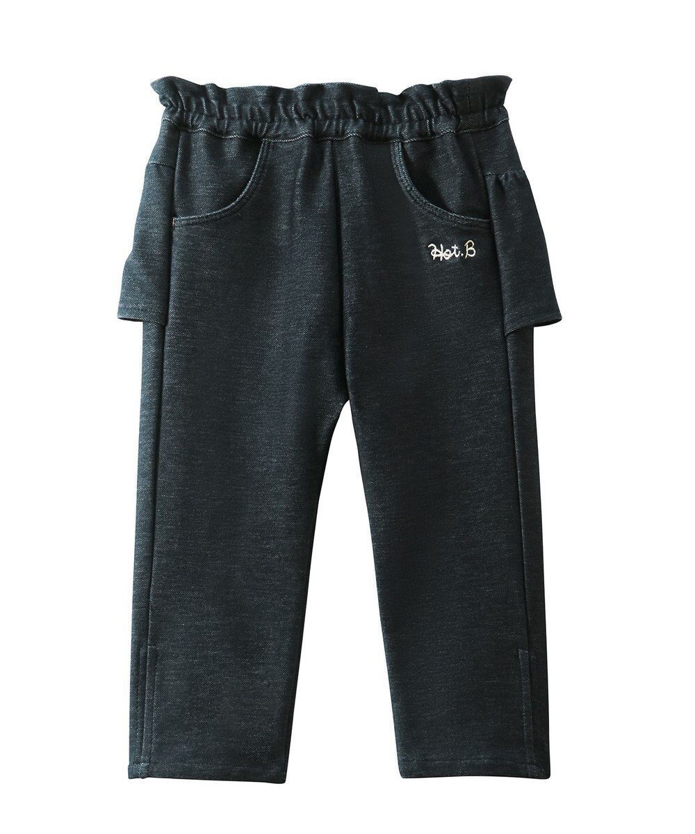 【ミキハウスホットビスケッツ/MIKI HOUSE HOT BISCUITS / KIDS】の【80-120cm】 おしりフリル ストレッチデニムパンツ インテリア・キッズ・メンズ・レディースファッション・服の通販 founy(ファニー) ファッション Fashion キッズファッション Fashion for Kids ボトムス Bottoms フリル Frill, Ruffle ボトム Bottoms, Lower Wear ポケット Pocket, Pocket Detail 人気 Popular, Best Seller 冬 Winter / This Winter 夏 Summer 定番 Standard, Basic Item 春 Spring S/S・春夏 SS, Spring/Summer, Warm Season A/W・秋冬 Autumn/Winter 紺|ID: prp329100004703611 ipo3291000000034615833