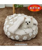 【ペットパラダイス/PET PARADISE / GOODS】のペットパラダイス ボア寝袋 丸型 《お花柄》S 径50cm 超小型犬 ベージュ|ID: prp329100004703612 ipo3291000000033965688