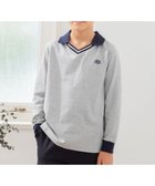 【ジェイ プレス/J.PRESS / KIDS】の【110-130cm】40/2天竺襟付き Vネック ポロシャツ ライトグレー系|ID: prp329100004703617 ipo3291000000033965703