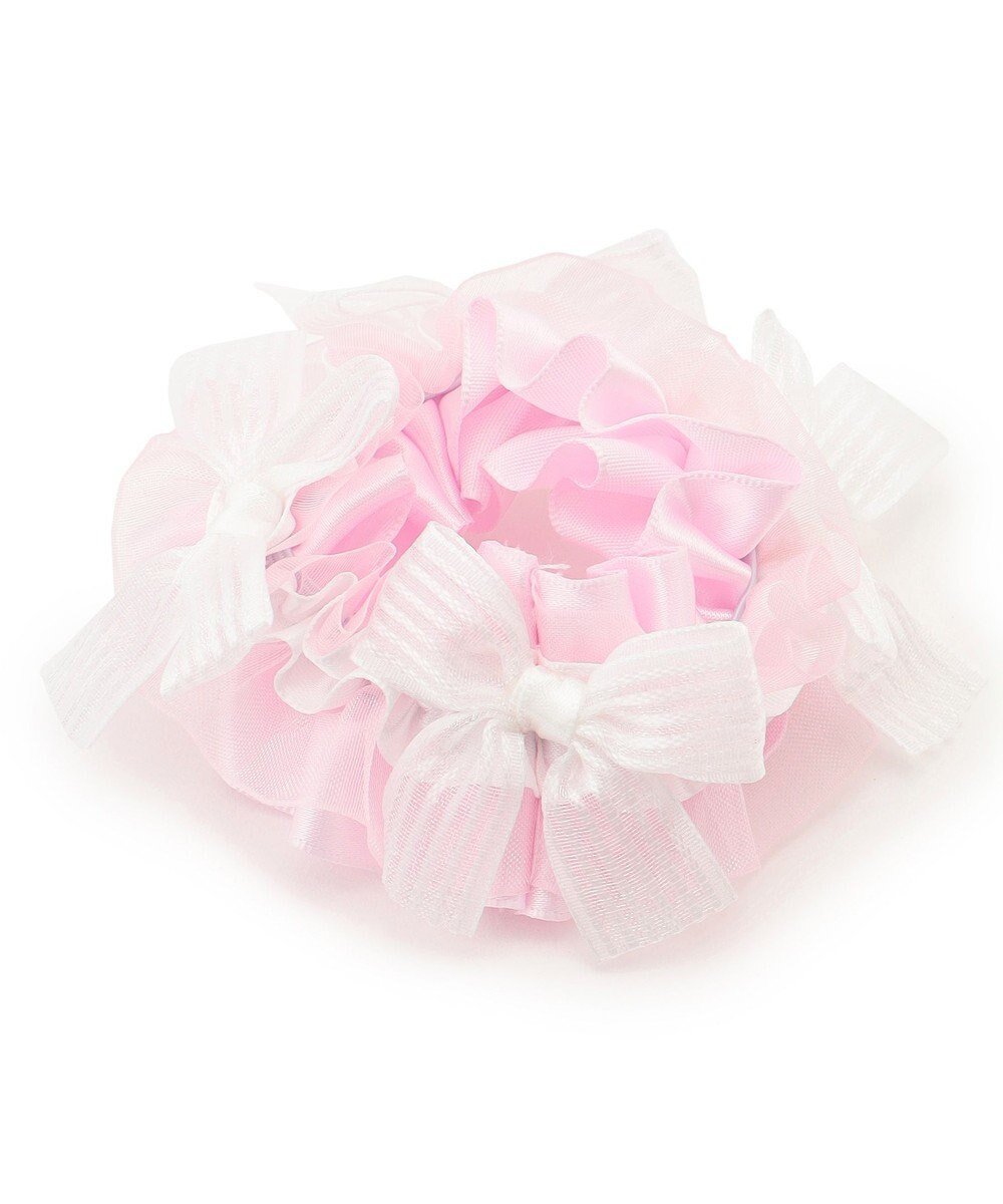 【チャコット/Chacott / KIDS】のシュシュ インテリア・キッズ・メンズ・レディースファッション・服の通販 founy(ファニー) 　ファッション　Fashion　キッズファッション　Fashion for Kids　アクセサリー　Fashion Accessories　オーガンジー　Organza Fabric　サテン　Satin, Glossy Fabric　ストライプ　Stripe, Striped Pattern　ラベンダー　Lavender　リボン　Ribbon, Bow　定番　Standard, Basic Item　ピンク|ID: prp329100004703625 ipo3291000000034229929