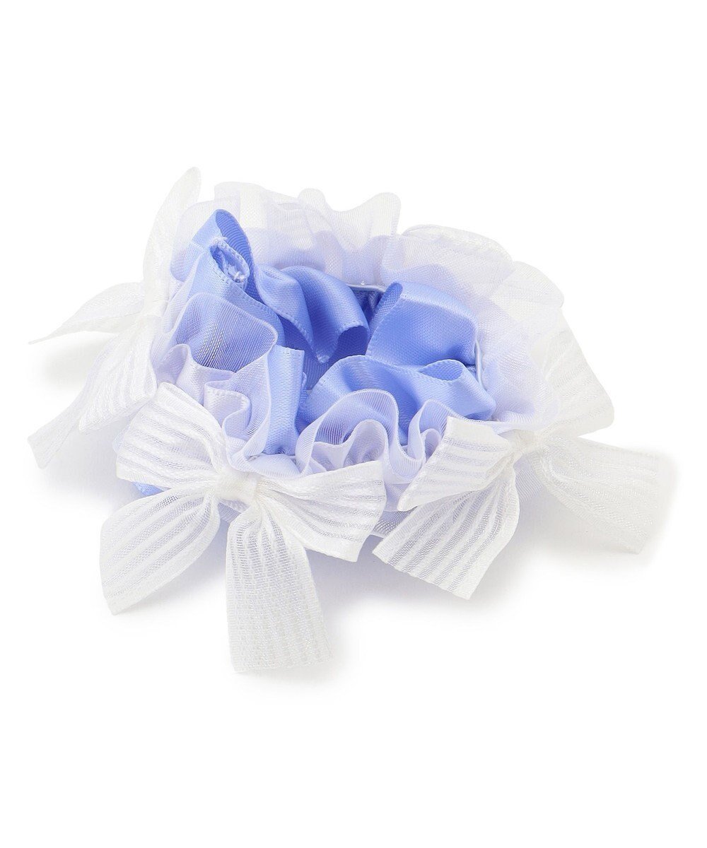 【チャコット/Chacott / KIDS】のシュシュ インテリア・キッズ・メンズ・レディースファッション・服の通販 founy(ファニー) 　ファッション　Fashion　キッズファッション　Fashion for Kids　アクセサリー　Fashion Accessories　オーガンジー　Organza Fabric　サテン　Satin, Glossy Fabric　ストライプ　Stripe, Striped Pattern　ラベンダー　Lavender　リボン　Ribbon, Bow　定番　Standard, Basic Item　ラベンダー|ID: prp329100004703625 ipo3291000000034229930