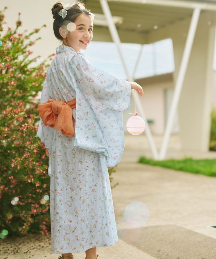 【組曲 / KIDS/KUMIKYOKU】の【S-Lサイズ】SAKURA 浴衣 インテリア・キッズ・メンズ・レディースファッション・服の通販 founy(ファニー) https://founy.com/ ファッション Fashion キッズファッション Fashion for Kids プリント Print, Printed Pattern ラベンダー Lavender エレガント 上品 Elegant 夏 Summer 春 Spring S/S・春夏 SS, Spring/Summer, Warm Season 水着 Swimsuit, Swimwear |ID: prp329100004703627 ipo3291000000034846067