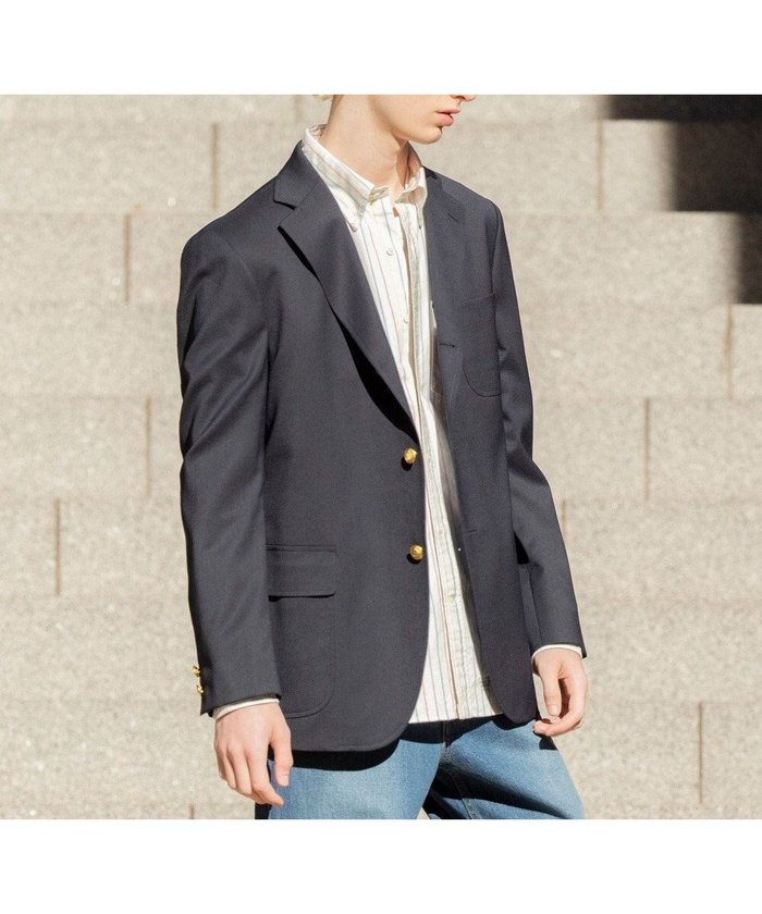 【ジェイ プレス/J.PRESS / MEN】の“最初の一着“に選ばれる理由【 1st BLAZER】ウールポリエステル ライトギャバ ブレザー / 3B / New Authentic-Fit インテリア・キッズ・メンズ・レディースファッション・服の通販 founy(ファニー) https://founy.com/ ファッション Fashion メンズファッション Fashion for Men アウター Men's Coats Outerwear テーラードジャケット Tailored Jackets & Blazers 今季 This Season, Current Season ショルダー Shoulder, Shoulder Strap ジャケット Jacket, Outerwear ストレッチ Stretch, Stretchy Fabric 定番 Standard, Basic Item パイピング Piping, Trim Design パッチ Patch, Appliqué フィット Fit, Slim Fit フラップ Flap, Flap Pocket ボックス Boxy, Box Shape リラックス Relax, Relaxed Fit A/W・秋冬 Autumn/Winter S/S・春夏 SS, Spring/Summer, Warm Season 夏 Summer |ID: prp329100004703632 ipo3291000000033965754