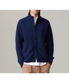 【ジェイ プレス/J.PRESS / MEN】の【Cash Lamb s Wool】ハイネックケーブルカーディガンニット ネイビー系|ID: prp329100004703640 ipo3291000000033965789