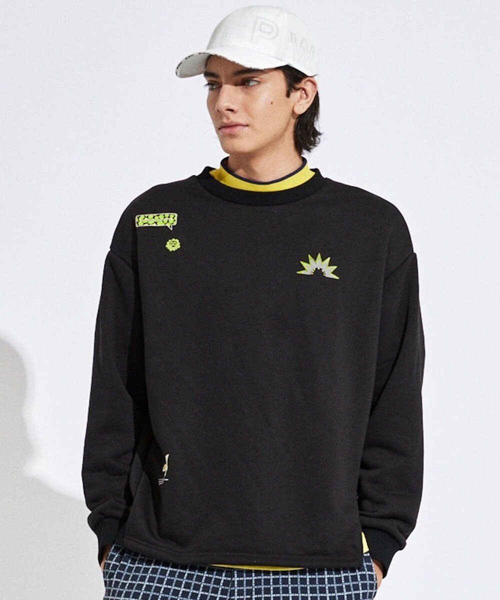 【ピーダブリュサーキュラス/PW CIRCULUS / MEN】の【MEN】グラフィック スエット インテリア・キッズ・メンズ・レディースファッション・服の通販 founy(ファニー) 　ファッション　Fashion　メンズファッション　Fashion for Men　トップス・カットソー　Cut & Sew Tops　2024年　2024　2024春夏・S/S　Spring/Summer 2024 SS24　アニマル　Animal Print　グラフィック　Graphic, Graphic Design　ゴルフ　Golf　スウェット / スエット　Sweatshirt, Sweatwear　人気　Popular, Best Seller　夏　Summer　春　Spring　S/S・春夏　SS, Spring/Summer, Warm Season　ブラック系|ID: prp329100004703646 ipo3291000000033965811