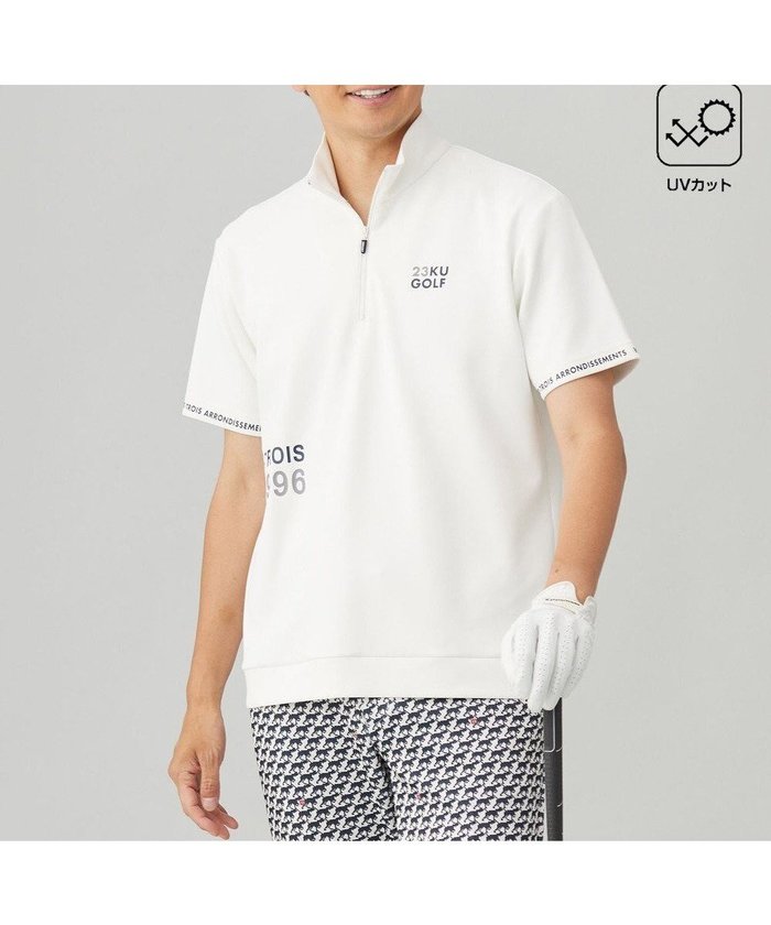 【23区 ゴルフ/23区GOLF / MEN】の【MEN】【吸水速乾/UVカット】ストレッチダンボールモックネックシャツ インテリア・キッズ・メンズ・レディースファッション・服の通販 founy(ファニー) https://founy.com/ ファッション Fashion メンズファッション Fashion for Men トップス・カットソー Cut & Sew Tops メンズシャツ Shirts ゴルフ Golf スウェット / スエット Sweatshirt, Sweatwear ストレッチ Stretch, Stretchy Fabric スポーティ Sporty, Casual Athletic 吸水 Absorbent, Quick-Dry 夏 Summer 春 Spring A/W・秋冬 Autumn/Winter |ID: prp329100004703647 ipo3291000000033965812