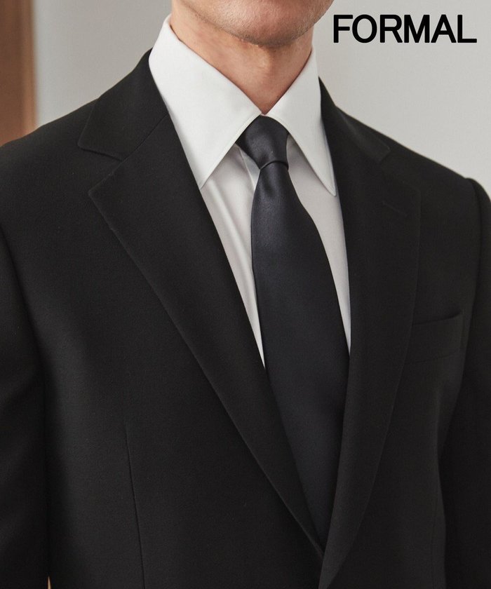 【五大陸/gotairiku / MEN】の【WEAR BLACK】フォーマル用_サテン無地 ネクタイ インテリア・キッズ・メンズ・レディースファッション・服の通販 founy(ファニー) https://founy.com/ ファッション Fashion メンズファッション Fashion for Men サテン Satin, Glossy Fabric シルバー Silver, Metallic Silver スーツ Suit, Formalwear フォーマル Formal, Dressy 無地 Plain, Solid Color |ID: prp329100004703648 ipo3291000000033965815