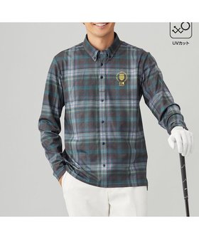 【23区 ゴルフ/23区GOLF / MEN】の【MEN】【吸水速乾/UVカット】タータンチェック柄長袖シャツ 人気、トレンドファッション・服の通販 founy(ファニー) ファッション Fashion メンズファッション Fashion for Men トップス・カットソー Cut & Sew Tops メンズシャツ Shirts ポロシャツ / きれいめカジュアルスタイル Polo Shirts シンプル Simple, Minimal ストレッチ Stretch, Stretchy Fabric チェック Check, Plaid, Tartan ボトム Bottoms, Lower Wear ポロシャツ Polo Shirt, Collared Tee 吸水 Absorbent, Quick-Dry 秋 Autumn A/W・秋冬 Autumn/Winter 長袖 Long Sleeve, Full Sleeve |ID:prp329100004703651