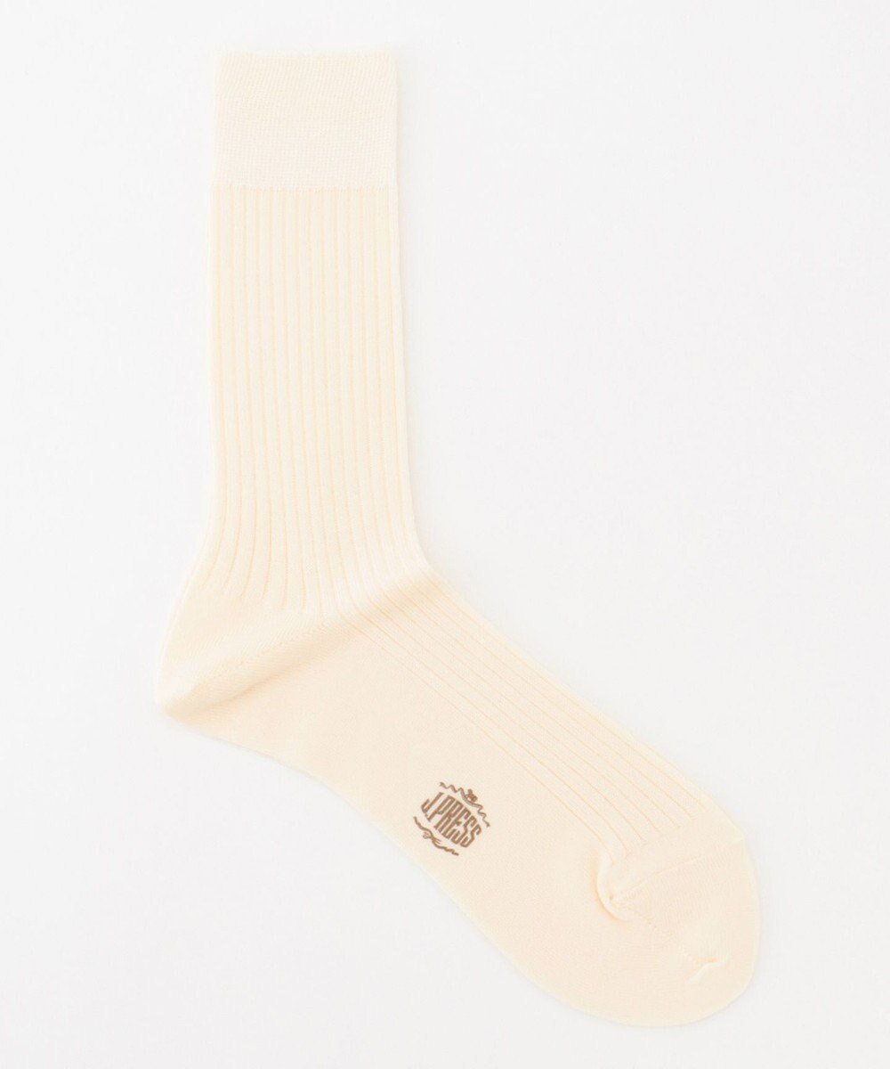 【ジェイ プレス/J.PRESS / MEN】の【カジュアル】ウールリブソックス インテリア・キッズ・メンズ・レディースファッション・服の通販 founy(ファニー) 　ファッション　Fashion　メンズファッション　Fashion for Men　シューズ・靴　Shoes　シンプル　Simple, Minimal　ソックス　Socks, Hosiery　ベーシック　Basic, Essential　ホワイト系|ID: prp329100004703660 ipo3291000000034354960