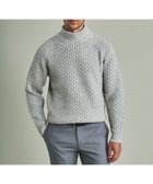 【五大陸/gotairiku / MEN】の【LANEROSS】ミドルゲージモックネック ニット ライトグレー系8|ID: prp329100004703661 ipo3291000000034484472