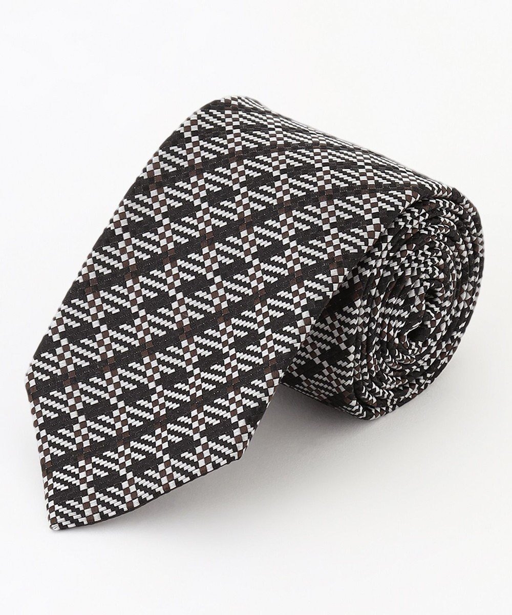 【ジョゼフ オム/JOSEPH HOMME / MEN】のジオメチェック ネクタイ 人気、トレンドファッション・服の通販 founy(ファニー) 　ファッション　Fashion　メンズファッション　Fashion for Men　シルク　Silk, 100% Silk　スーツ　Suit, Formalwear　エレガント 上品　Elegant　 other-1|ID: prp329100004703663 ipo3291000000033965878