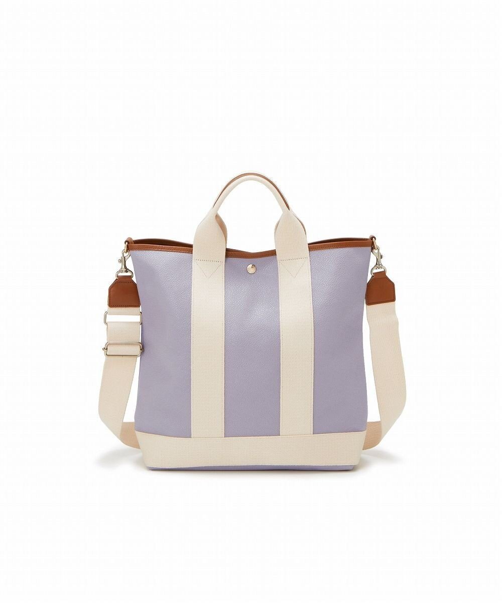 【トプカピ/TOPKAPI】の【Breath TOPKAPI】スコッチグレイン ネオレザー 縦型 A4 トート バッグ ショルダー付き L インテリア・キッズ・メンズ・レディースファッション・服の通販 founy(ファニー) 　ファッション　Fashion　レディースファッション　Fashion for Women　バッグ　Bags　クール　Cool, Chic　ショルダー　Shoulder, Shoulder Strap　トラベル　Travel, Travel Gear　トレンド　Trend, Trending Now　人気　Popular, Best Seller　ビーチ　Beach, Seaside　リゾート　Resort, Vacation Style　おすすめ　Recommended / Our Picks　ラベンダー|ID: prp329100004703682 ipo3291000000034674665