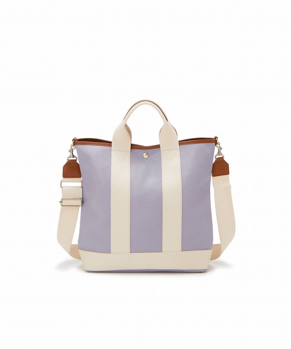 【トプカピ/TOPKAPI】の【Breath TOPKAPI】スコッチグレイン ネオレザー 縦型 A4 トート バッグ ショルダー付き L インテリア・キッズ・メンズ・レディースファッション・服の通販 founy(ファニー) 　ファッション　Fashion　レディースファッション　Fashion for Women　バッグ　Bags　クール　Cool, Chic　ショルダー　Shoulder, Shoulder Strap　トラベル　Travel, Travel Gear　トレンド　Trend, Trending Now　人気　Popular, Best Seller　ビーチ　Beach, Seaside　リゾート　Resort, Vacation Style　おすすめ　Recommended / Our Picks　ラベンダー|ID: prp329100004703682 ipo3291000000035928917