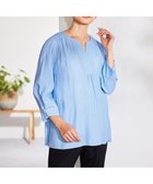 【自由区/JIYU-KU】の【洗える】SOMELOSテンセルスキッパー ブラウス サックス×オフ|ID: prp329100004703699 ipo3291000000034309190