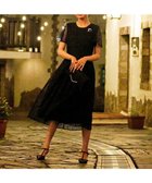 【ティアクラッセ/Tiaclasse】の【洗える】フレアスリーブ総レースワンピース ブラック|ID: prp329100004703706 ipo3291000000034758099