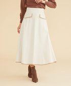 【フェルゥ/Feroux】の【洗える】バイカラーフレア スカート アイボリー系|ID: prp329100004703712 ipo3291000000034685617