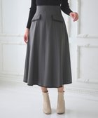 【フェルゥ/Feroux】の【洗える】バイカラーフレア スカート グレー系|ID: prp329100004703712 ipo3291000000034685618