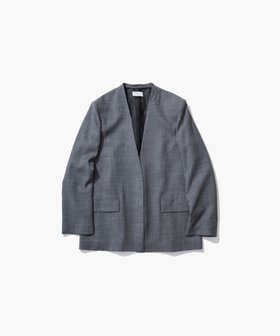 【エイトン/ATON】のTECHNO WOOL ETERMIN カラーレスジャケット 人気、トレンドファッション・服の通販 founy(ファニー) ファッション Fashion レディースファッション Fashion for Women アウター Coat / Outerwear Collection レディースジャケット・軽アウター Jackets ノーカラージャケット / シンプル上品コーデ Collarless Jackets インナー Innerwear オーガンジー Organza Fabric シアー Sheer, See-Through ジャケット Jacket, Outerwear ドレープ Drape, Draping Fabric ペンシル Pencil, Pencil Skirt 夏 Summer A/W・秋冬 Autumn/Winter |ID:prp329100004703723