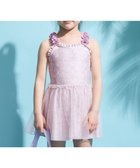 【エニィ/ANY / KIDS】の花柄チュールワンピース水着 ラベンダー系|ID: prp329100004704588 ipo3291000000033973715