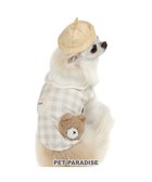 【ペットパラダイス/PET PARADISE / GOODS】のペットパラダイス くまちゃん チェック 園児服 小型犬 ベージュ|ID: prp329100004704594 ipo3291000000033973731
