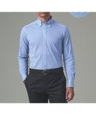 【五大陸/gotairiku / MEN】のNEW/胸ポケット付【吸水速乾/ストレッチ】クールマックス鹿の子 ビズシャツ_ボタンダウン サックスブルー系|ID: prp329100004704602 ipo3291000000033973754