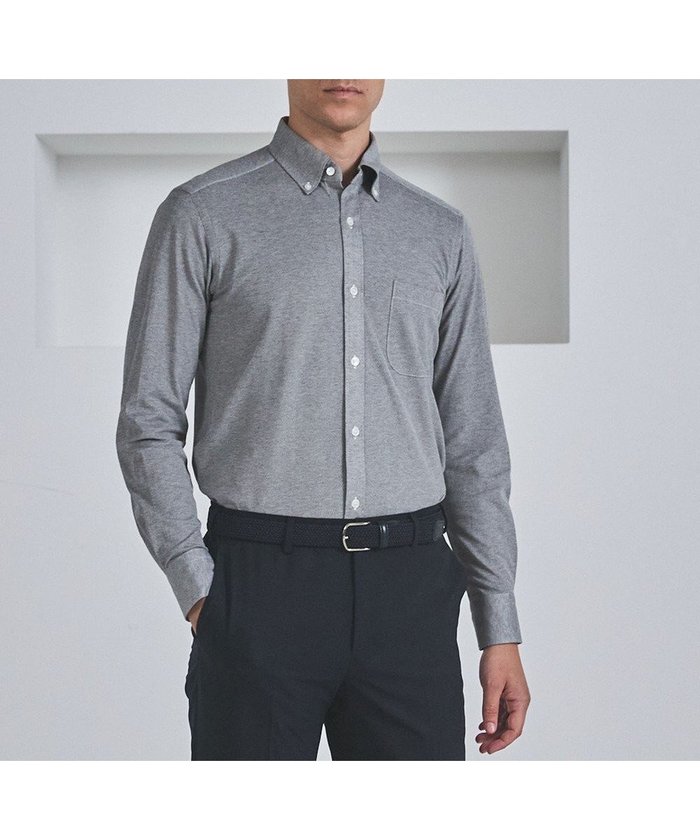 【五大陸/gotairiku / MEN】の胸ポケット付にアップデート【吸水速乾/ストレッチ】クールマックス鹿の子 ビズシャツ_ボタンダウン インテリア・キッズ・メンズ・レディースファッション・服の通販 founy(ファニー) https://founy.com/ ファッション Fashion メンズファッション Fashion for Men トップス・カットソー Cut & Sew Tops メンズシャツ Shirts インナー Innerwear ストレッチ Stretch, Stretchy Fabric ダウン Down, Puffer ドレス Dress, One-Piece ビジネス 仕事 通勤 Business / Work / Commuting ポケット Pocket, Pocket Detail レギュラー Regular, Standard Fit 吸水 Absorbent, Quick-Dry A/W・秋冬 Autumn/Winter 鹿の子 Piqué, Kanoko Fabric |ID: prp329100004704602 ipo3291000000034188146