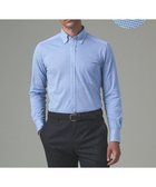 【五大陸/gotairiku / MEN】の胸ポケット付にアップデート【吸水速乾/ストレッチ】クールマックス鹿の子 ビズシャツ_ボタンダウン サックスブルー系|ID: prp329100004704602 ipo3291000000034188148