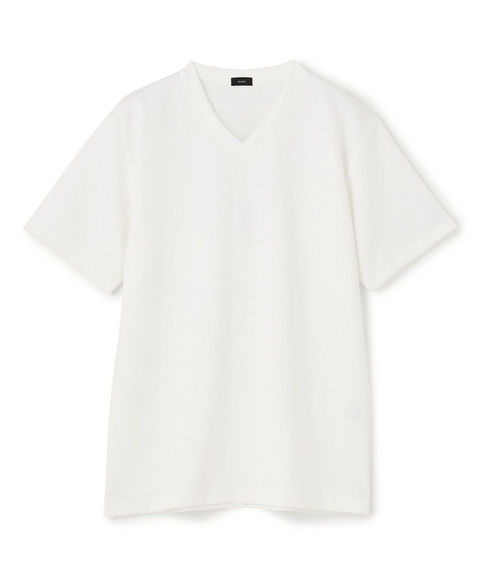 【ジョゼフ オム/JOSEPH HOMME / MEN】のハイゲージリネンジャージー Vネックカットソー インテリア・キッズ・メンズ・レディースファッション・服の通販 founy(ファニー) 　ファッション　Fashion　メンズファッション　Fashion for Men　トップス・カットソー　Cut & Sew Tops　メンズシャツ　Shirts　カットソー　Cut and Sewn Top　夏　Summer　春　Spring　S/S・春夏　SS, Spring/Summer, Warm Season　ホワイト系|ID: prp329100004704604 ipo3291000000033973768