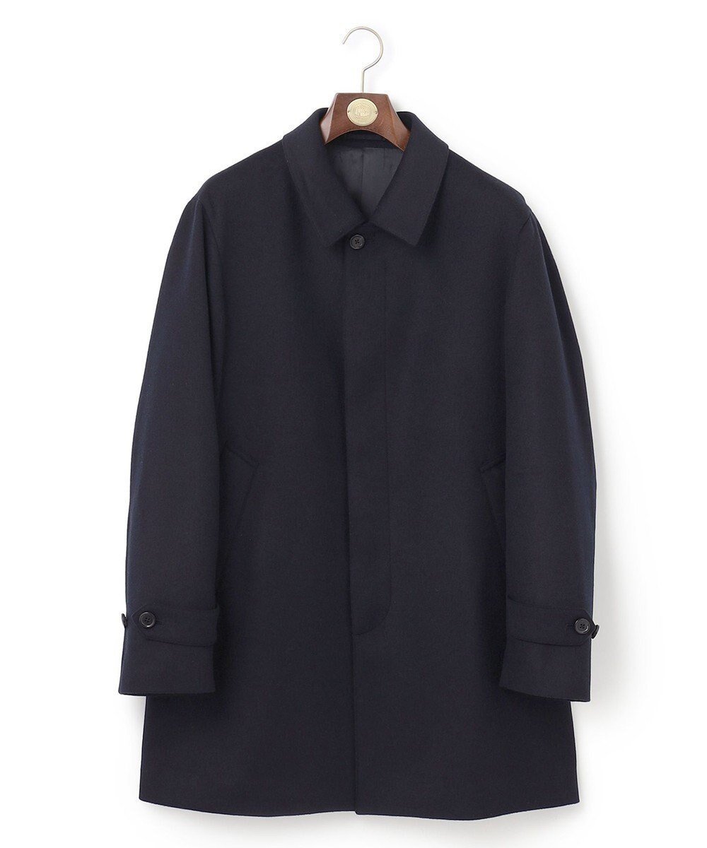 【ジェイ プレス/J.PRESS / MEN】の【WEB・一部店舗限定】ウールビーバー ステンカラーコート インテリア・キッズ・メンズ・レディースファッション・服の通販 founy(ファニー) 　ファッション　Fashion　メンズファッション　Fashion for Men　アウター　Men's Coats Outerwear　エレガント 上品　Elegant　ショート　Short, Short Length　ジャケット　Jacket, Outerwear　スタンド　Stand Collar, Upright Stand　フラップ　Flap, Flap Pocket　ラグジュアリー　Luxury, Elegant　A/W・秋冬　Autumn/Winter　ネイビー系|ID: prp329100004704606 ipo3291000000033973776