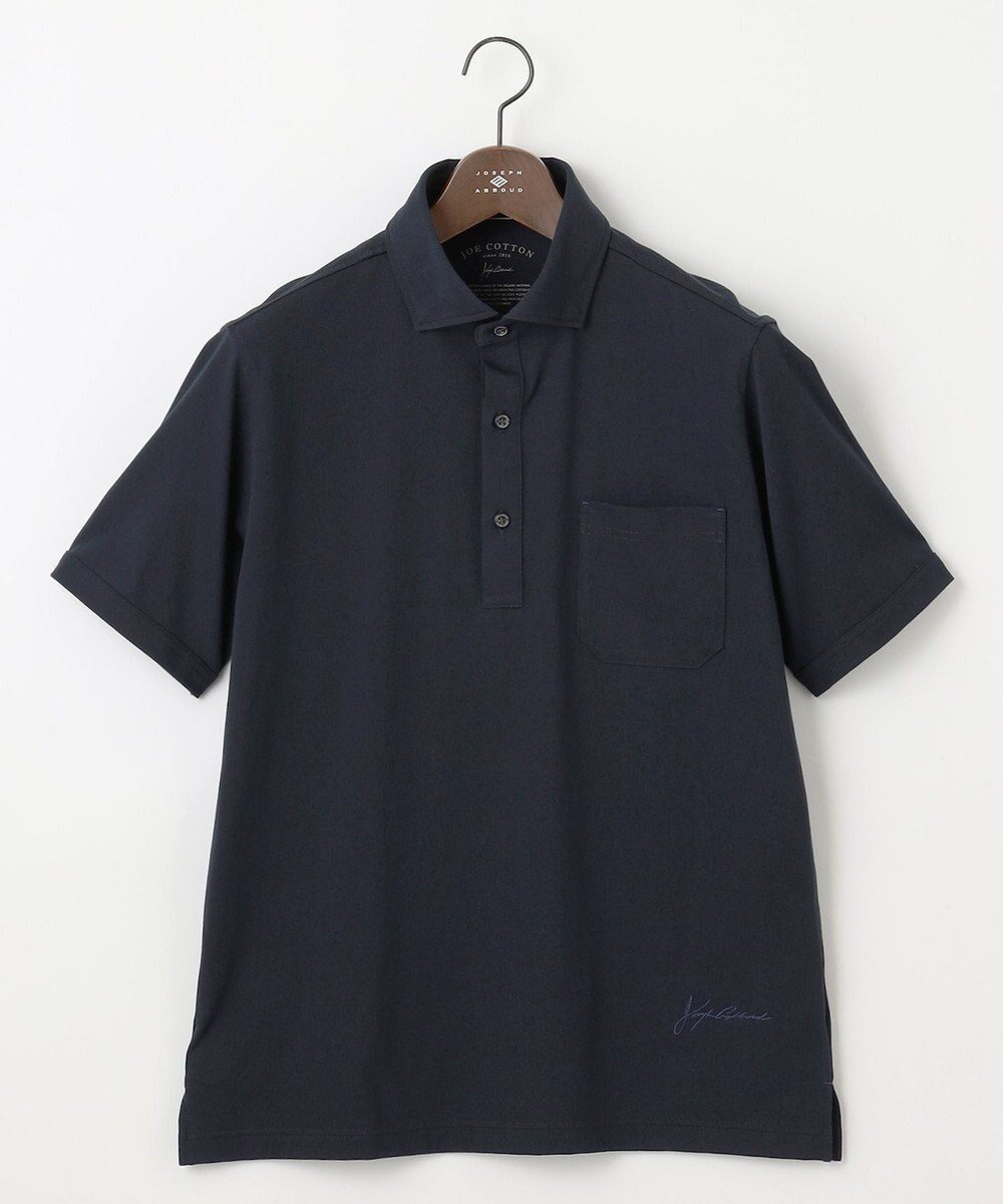 【ジョセフ アブード/JOSEPH ABBOUD / MEN】のクールビズ【オーガニックコットン使用/日本素材】JOEコットン天竺 ポロシャツ インテリア・キッズ・メンズ・レディースファッション・服の通販 founy(ファニー) 　ファッション　Fashion　メンズファッション　Fashion for Men　トップス・カットソー　Cut & Sew Tops　メンズシャツ　Shirts　ポロシャツ / きれいめカジュアルスタイル　Polo Shirts　インナー　Innerwear　春　Spring　シンプル　Simple, Minimal　ジャケット　Jacket, Outerwear　スラックス　Slacks, Dress Pants　デニム　Denim, Jeans Material　フィット　Fit, Slim Fit　フォーマル　Formal, Dressy　ポロシャツ　Polo Shirt, Collared Tee　S/S・春夏　SS, Spring/Summer, Warm Season　夏　Summer　ビジネス 仕事 通勤　Business / Work / Commuting　ネイビー系|ID: prp329100004704608 ipo3291000000033973783