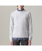 【ジェイ プレス/J.PRESS / MEN】の【Cash Lamb s wool】ケーブルニット / クルー ライトグレー系|ID: prp329100004704612 ipo3291000000033973795