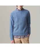 【ジェイ プレス/J.PRESS / MEN】の【Cash Lamb s wool】ケーブルニット / クルー ブルー系|ID: prp329100004704612 ipo3291000000033973798