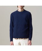 【ジェイ プレス/J.PRESS / MEN】の【Cash Lamb s wool】ケーブルニット / クルー ネイビー系|ID: prp329100004704612 ipo3291000000033973799