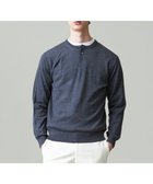 【ジェイ プレス/J.PRESS / MEN】のオメガツイスト ヘンリーネックニット グレー系|ID: prp329100004704615 ipo3291000000033973811