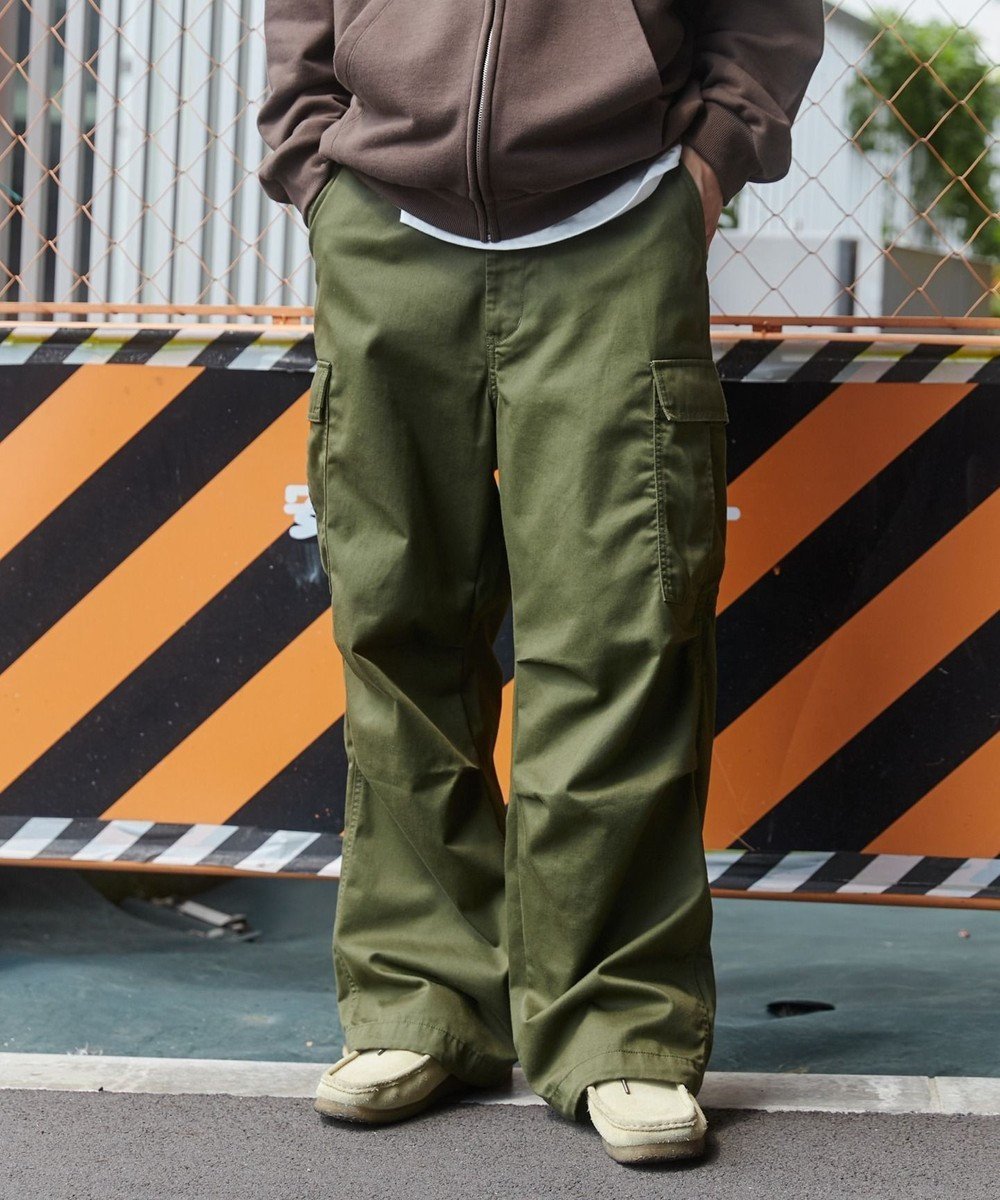 【ウィゴー/WEGO】の【ユニセックス着用ITEM/SMLサイズ展開】ワイドカーゴパンツ インテリア・キッズ・メンズ・レディースファッション・服の通販 founy(ファニー) ファッション Fashion レディースファッション Fashion for Women パンツ Pants & Trousers インナー Innerwear 春 Spring 秋 Autumn カーゴパンツ Cargo Pants, Utility Pants カーディガン Cardigan, Knitwear サンダル Sandals, Summer Shoes スマホ Smartphone, Mobile Device ドローコード Drawcord, Drawstring Cord バルーン Balloon, Balloon Silhouette ビッグ Big, Oversized ポケット Pocket, Pocket Detail ミリタリー Military, Army Style メンズ Men's, Menswear ワイド Wide, Wide Fit 冬 Winter / This Winter A/W・秋冬 Autumn/Winter S/S・春夏 SS, Spring/Summer, Warm Season 再入荷 Restock / Back in Stock おすすめ Recommended / Our Picks 夏 Summer 2025年 2025 2025春夏・S/S Spring/Summer 2025 SS25 カーキ|ID: prp329100004704632 ipo3291000000034198930