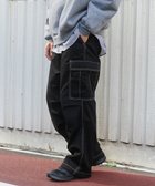 【ウィゴー/WEGO】の【ユニセックス着用ITEM/SMLサイズ展開】ワイドカーゴパンツ ブラックその他|ID: prp329100004704632 ipo3291000000034198932