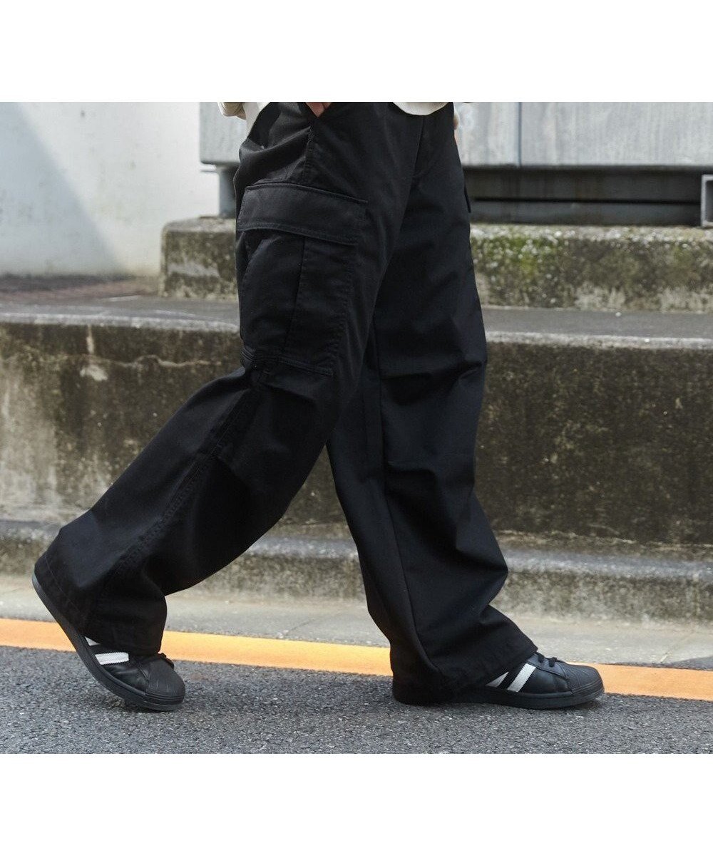 【ウィゴー/WEGO】の【ユニセックス着用ITEM/SMLサイズ展開】ワイドカーゴパンツ インテリア・キッズ・メンズ・レディースファッション・服の通販 founy(ファニー) ファッション Fashion レディースファッション Fashion for Women パンツ Pants & Trousers インナー Innerwear 春 Spring 秋 Autumn カーゴパンツ Cargo Pants, Utility Pants カーディガン Cardigan, Knitwear サンダル Sandals, Summer Shoes スマホ Smartphone, Mobile Device ドローコード Drawcord, Drawstring Cord バルーン Balloon, Balloon Silhouette ビッグ Big, Oversized ポケット Pocket, Pocket Detail ミリタリー Military, Army Style メンズ Men's, Menswear ワイド Wide, Wide Fit 冬 Winter / This Winter A/W・秋冬 Autumn/Winter S/S・春夏 SS, Spring/Summer, Warm Season 再入荷 Restock / Back in Stock おすすめ Recommended / Our Picks 夏 Summer 2025年 2025 2025春夏・S/S Spring/Summer 2025 SS25 ブラック|ID: prp329100004704632 ipo3291000000034198933