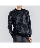 【ジョゼフ オム/JOSEPH HOMME / MEN】の新柄【洗える】モロッカンジャガード クルーネックニット ブラック系5|ID: prp329100004704633 ipo3291000000033973892