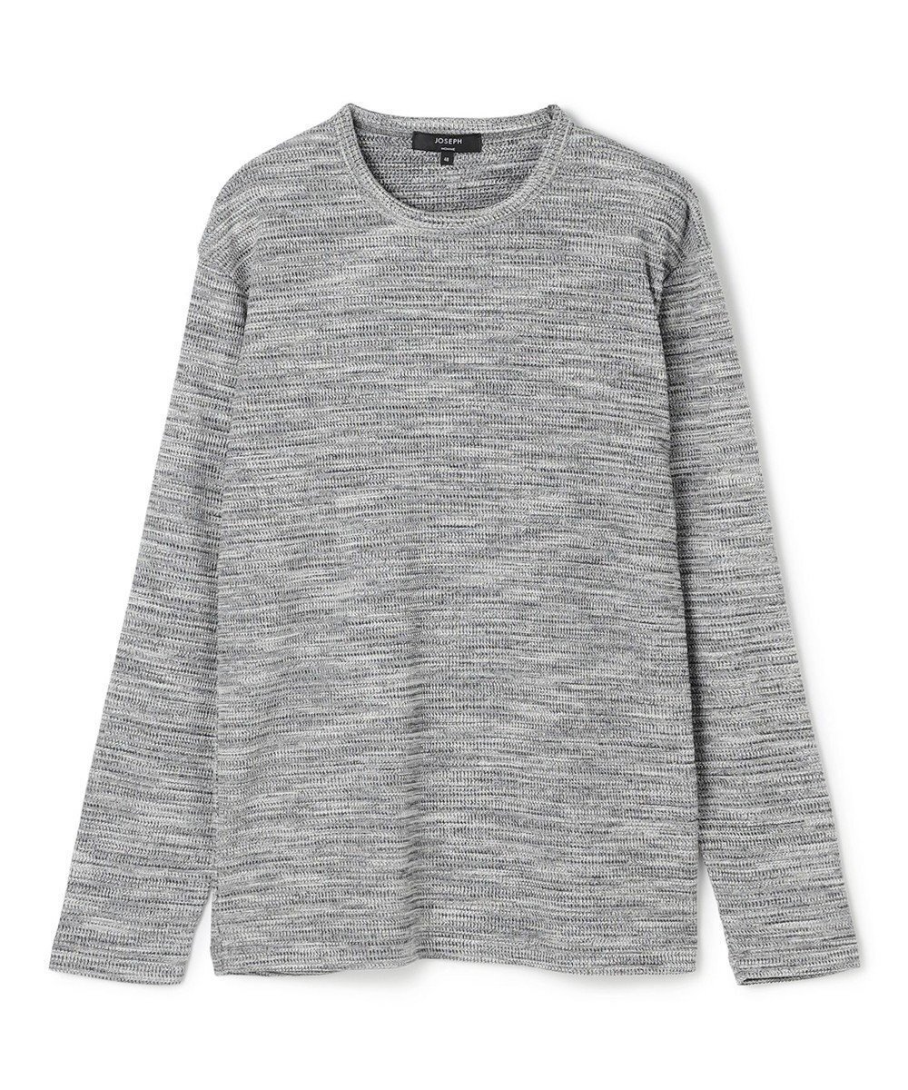 【ジョゼフ オム/JOSEPH HOMME / MEN】の【WEB・一部店舗限定】 メランジワッフル クルーネックカットソー 人気、トレンドファッション・服の通販 founy(ファニー) 　ファッション　Fashion　メンズファッション　Fashion for Men　トップス・カットソー　Cut & Sew Tops　メンズシャツ　Shirts　カットソー　Cut and Sewn Top　スペシャル　Special, Limited Edition　ベーシック　Basic, Essential　メランジ　Melange, Mixed Yarn　ワッフル　Waffle, Waffle Knit　A/W・秋冬　Autumn/Winter　長袖　Long Sleeve, Full Sleeve　 other-1|ID: prp329100004704634 ipo3291000000033973893