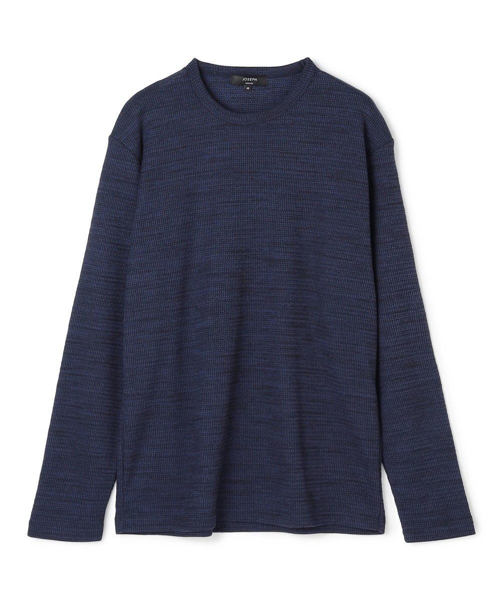 【ジョゼフ オム/JOSEPH HOMME / MEN】の【WEB・一部店舗限定】 メランジワッフル クルーネックカットソー インテリア・キッズ・メンズ・レディースファッション・服の通販 founy(ファニー) 　ファッション　Fashion　メンズファッション　Fashion for Men　トップス・カットソー　Cut & Sew Tops　メンズシャツ　Shirts　カットソー　Cut and Sewn Top　スペシャル　Special, Limited Edition　ベーシック　Basic, Essential　メランジ　Melange, Mixed Yarn　ワッフル　Waffle, Waffle Knit　A/W・秋冬　Autumn/Winter　長袖　Long Sleeve, Full Sleeve　ネイビー系|ID: prp329100004704634 ipo3291000000033973896