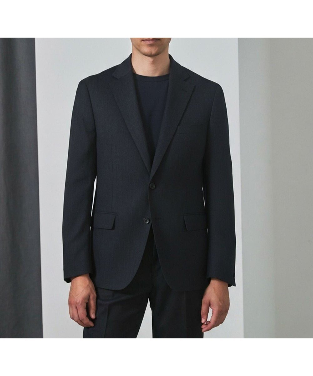 【五大陸/gotairiku / MEN】のセットアップ対応【洗える/ストレッチ/シワになりにくい】ZERO TRIA ウォッシャブルジャケット_ウール100%(25年秋冬新作) インテリア・キッズ・メンズ・レディースファッション・服の通販 founy(ファニー) 　ファッション　Fashion　メンズファッション　Fashion for Men　アウター　Men's Coats Outerwear　テーラードジャケット　Tailored Jackets & Blazers　ウォッシャブル　Machine Washable　洗える　Machine Washable　吸水　Absorbent, Quick-Dry　シェイプ　Shape, Slim Fit　ジャケット　Jacket, Outerwear　ストライプ　Stripe, Striped Pattern　ストレッチ　Stretch, Stretchy Fabric　スーツ　Suit, Formalwear　セットアップ　Set-Up, Coordinated Outfit　ツイル　Twist, Twisted Detail　定番　Standard, Basic Item　人気　Popular, Best Seller　パターン　Pattern, Design Print　A/W・秋冬　Autumn/Winter　ネイビー系8|ID: prp329100004704637 ipo3291000000034007172