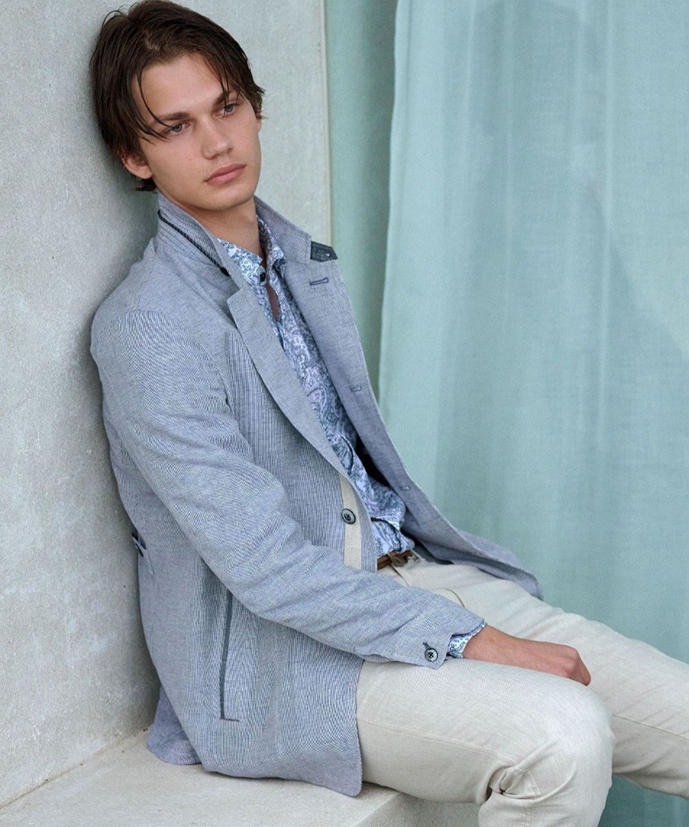 【ジョセフ アブード/JOSEPH ABBOUD / MEN】の【JAPANファブリック/清涼/軽量】 クールコードレーン ブルゾン 人気、トレンドファッション・服の通販 founy(ファニー) 　ファッション　Fashion　メンズファッション　Fashion for Men　アウター　Men's Coats Outerwear　ブルゾンジャケット / カジュアルアウター　Bomber Jackets & Blousons　春　Spring　キュプラ　Cupro, Eco Fabric　軽量　Lightweight, Ultra Light　ジャケット　Jacket, Outerwear　ファブリック　Fabric, Textile　ブルゾン　Blouson, Bomber Jacket　ペイズリー　Paisley, Ethnic Pattern　ポケット　Pocket, Pocket Detail　リネン　Linen, Linen Fabric　S/S・春夏　SS, Spring/Summer, Warm Season　おすすめ　Recommended / Our Picks　夏　Summer　 other-1|ID: prp329100004704639 ipo3291000000033973908