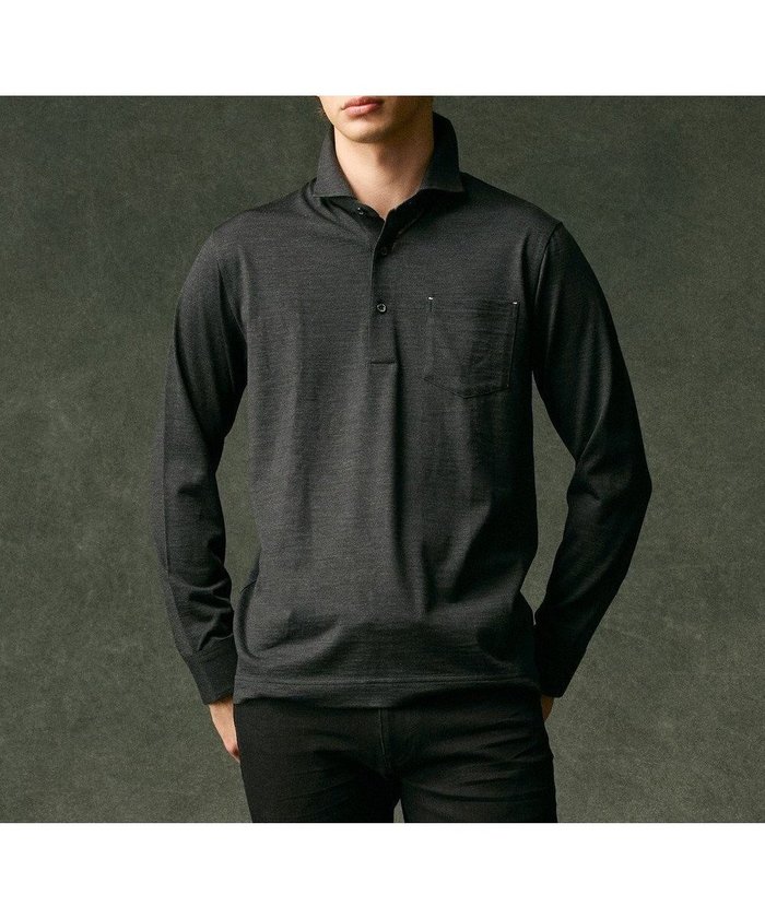 【ジョセフ アブード/JOSEPH ABBOUD / MEN】の【ふっくらあたたかウール100%】ウールダディポロシャツ インテリア・キッズ・メンズ・レディースファッション・服の通販 founy(ファニー) https://founy.com/ ファッション Fashion メンズファッション Fashion for Men トップス・カットソー Cut & Sew Tops メンズシャツ Shirts ポロシャツ / きれいめカジュアルスタイル Polo Shirts おすすめ Recommended / Our Picks インナー Innerwear カフス Cuff Design ジャケット Jacket, Outerwear チェック Check, Plaid, Tartan ビジネス 仕事 通勤 Business / Work / Commuting ブルゾン Blouson, Bomber Jacket ポロシャツ Polo Shirt, Collared Tee A/W・秋冬 Autumn/Winter |ID: prp329100004704640 ipo3291000000034322087