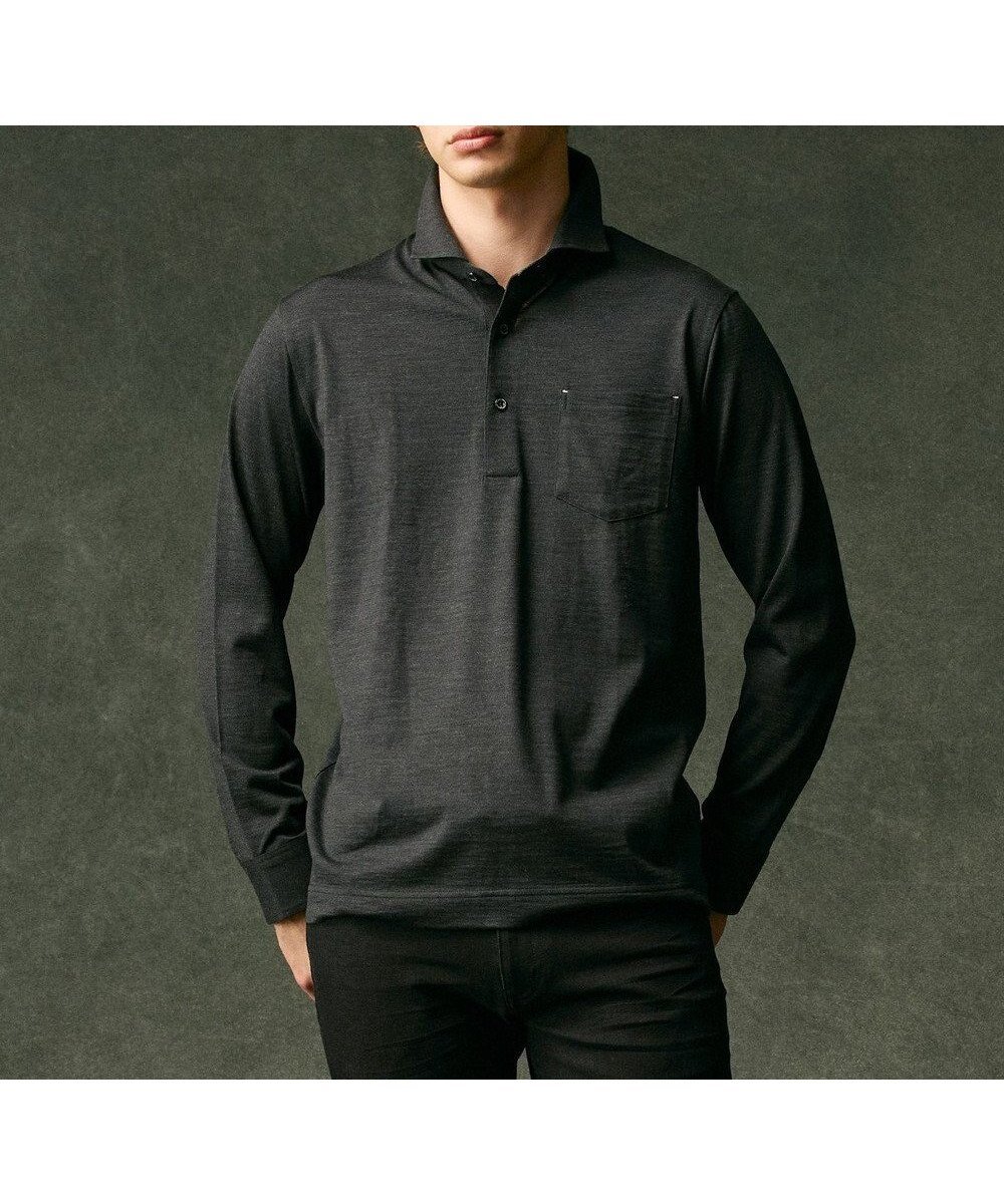 【ジョセフ アブード/JOSEPH ABBOUD / MEN】の【ふっくらあたたかウール100%】ウールダディポロシャツ 人気、トレンドファッション・服の通販 founy(ファニー) 　ファッション　Fashion　メンズファッション　Fashion for Men　トップス・カットソー　Cut & Sew Tops　メンズシャツ　Shirts　ポロシャツ / きれいめカジュアルスタイル　Polo Shirts　おすすめ　Recommended / Our Picks　インナー　Innerwear　カフス　Cuff Design　ジャケット　Jacket, Outerwear　チェック　Check, Plaid, Tartan　ビジネス 仕事 通勤　Business / Work / Commuting　ブルゾン　Blouson, Bomber Jacket　ポロシャツ　Polo Shirt, Collared Tee　A/W・秋冬　Autumn/Winter　 other-1|ID: prp329100004704640 ipo3291000000034322087