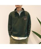【ジェイプレスヨークストリート/J.PRESS YORK STREET】の【UNISEX】裏毛ロゴハーフジップ スウェット ダークグリーン系|ID: prp329100004704647 ipo3291000000035806370
