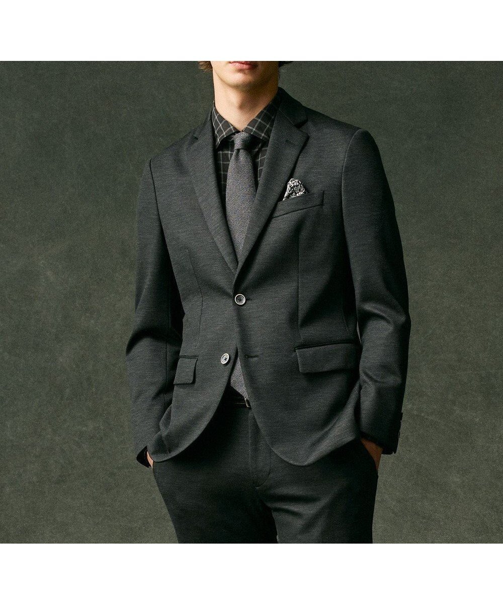 【ジョセフ アブード/JOSEPH ABBOUD / MEN】の【尾州産素材/ウールジャージー】T/W モクロディ ジャケット インテリア・キッズ・メンズ・レディースファッション・服の通販 founy(ファニー) 　ファッション　Fashion　メンズファッション　Fashion for Men　アウター　Men's Coats Outerwear　テーラードジャケット　Tailored Jackets & Blazers　シンプル　Simple, Minimal　ジャケット　Jacket, Outerwear　セットアップ　Set-Up, Coordinated Outfit　ファブリック　Fabric, Textile　ポケット　Pocket, Pocket Detail　A/W・秋冬　Autumn/Winter　おすすめ　Recommended / Our Picks　エレガント 上品　Elegant　グレー系|ID: prp329100004704649 ipo3291000000033973944