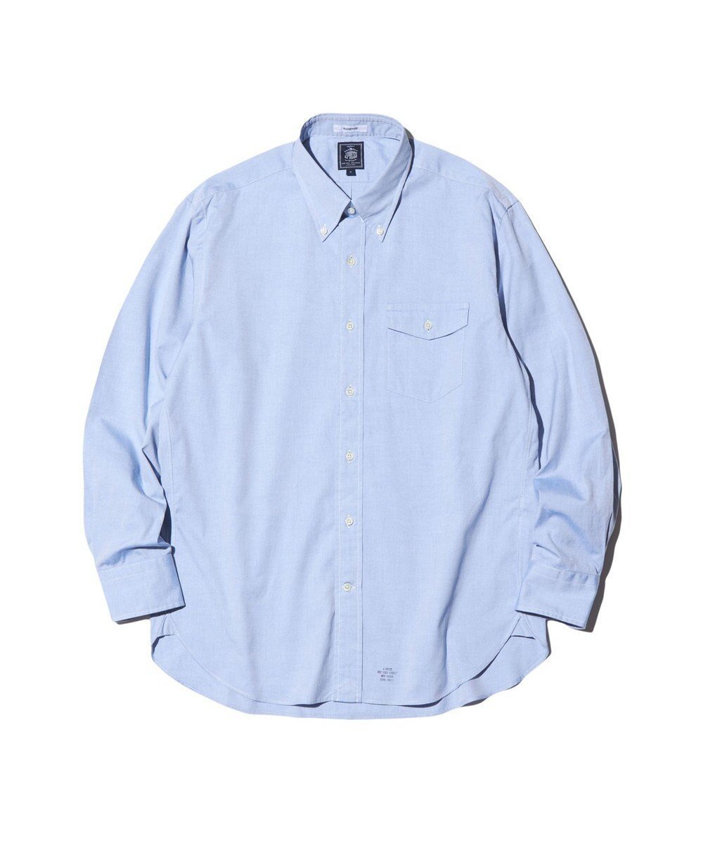 【ジェイ プレス/J.PRESS / MEN】のオックスフォードシャツ / B.D. インテリア・キッズ・メンズ・レディースファッション・服の通販 founy(ファニー) 　ファッション　Fashion　メンズファッション　Fashion for Men　トップス・カットソー　Cut & Sew Tops　メンズシャツ　Shirts　エレガント 上品　Elegant　オーガニック　Organic Cotton　ダウン　Down, Puffer　パッチ　Patch, Appliqué　フラップ　Flap, Flap Pocket　ポケット　Pocket, Pocket Detail　ヨーク　Yoke, Yoke Design　A/W・秋冬　Autumn/Winter　S/S・春夏　SS, Spring/Summer, Warm Season　夏　Summer　ダルブルー系|ID: prp329100004704655 ipo3291000000033973964