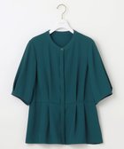 【エニィ スィス/any SiS】の【接触冷感・UVカット・速乾】コンフォートビューティサテン ブラウス 人気、トレンドファッション・服の通販 founy(ファニー) ファッション Fashion レディースファッション Fashion for Women トップス・カットソー Cut & Sew Tops シャツ・ブラウス・オフィスカジュアル Elegant Blouses & Button-Ups おすすめ Recommended / Our Picks ペプラム Peplum, Flared Hem エレガント 上品 Elegant 夏 Summer A/W・秋冬 Autumn/Winter thumbnail ディープグリーン系|ID: prp329100004704678 ipo3291000000036279540