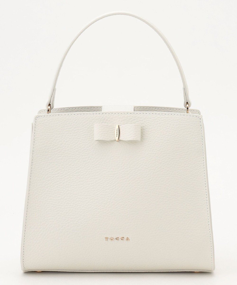 【トッカ/TOCCA】の【大人百花掲載】T-MARGO LEATHER MINIBAG ミニバッグ インテリア・キッズ・メンズ・レディースファッション・服の通販 founy(ファニー) 　ファッション　Fashion　レディースファッション　Fashion for Women　バッグ　Bags　コンパクト　Compact, Small Size　シンプル　Simple, Minimal　ジップ　Zip, Zipper　財布　Wallet, Purse　雑誌　Magazine, Fashion Magazine　トレンド　Trend, Trending Now　フォルム　Silhouette, Form　ポケット　Pocket, Pocket Detail　モチーフ　Motif, Design Theme　リボン　Ribbon, Bow　リュクス　Luxury, Elegant, High-End, Chic　A/W・秋冬　Autumn/Winter　冬　Winter / This Winter　2024年　2024　エレガント 上品　Elegant　セレモニー　Ceremony　2024-2025秋冬・A/W　Autumn/Winter 2024–25 AW24–25　アイボリー系|ID: prp329100004704691 ipo3291000000033974106