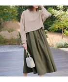 【ティアクラッセ/Tiaclasse】の【2点セット・洗える】 ハーフジッププルオーバー&ワンピース ベージュ|ID: prp329100004704705 ipo3291000000033974188